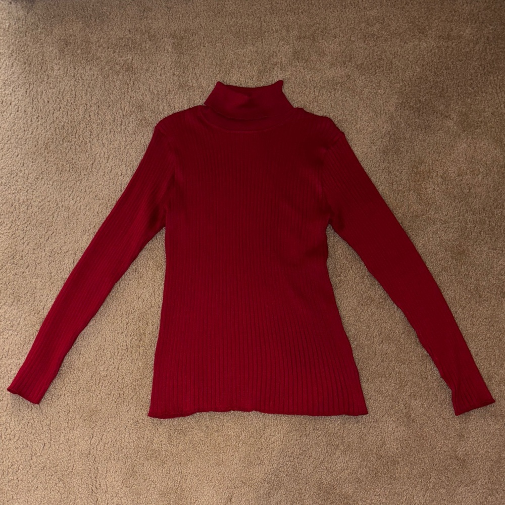 Madison Grey Ribbed Knit Sweater